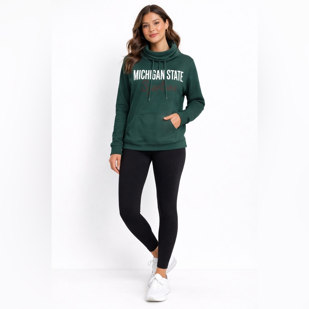 Colosseum Dark Green Michigan State Hoodie